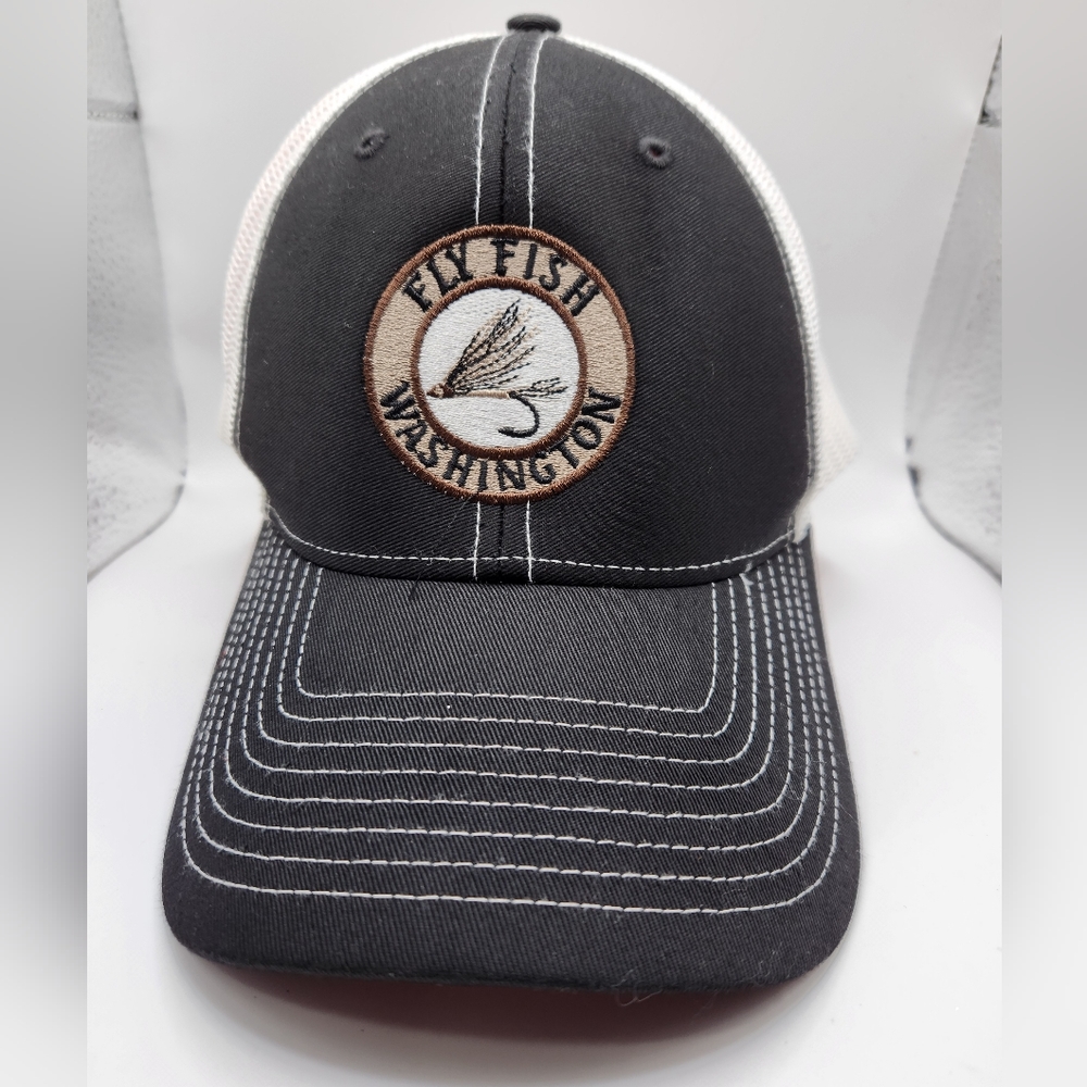"FLY FISH WASHINGTON " trucker hat